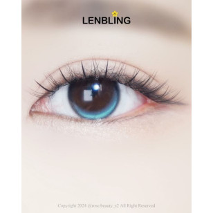 【散光】Lenbling Eye Only 1 Month Glomi Mint Blue 每月抛棄散光彩妝隱形眼鏡